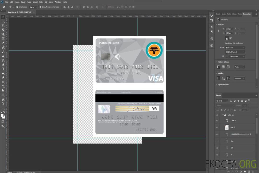 Carte Visa de crédit Platine de la First National Bank de Namibie template Carte Visa de crédit Platine de la First National Bank de Namibie template